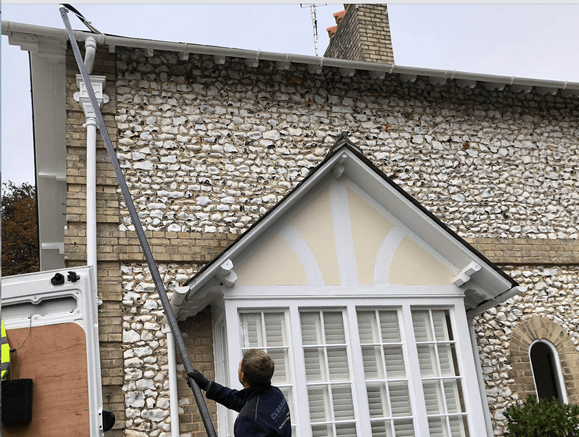 Professional gutter cleaning tools and equipment used by The Roof Moss Cleaners in Chertsey